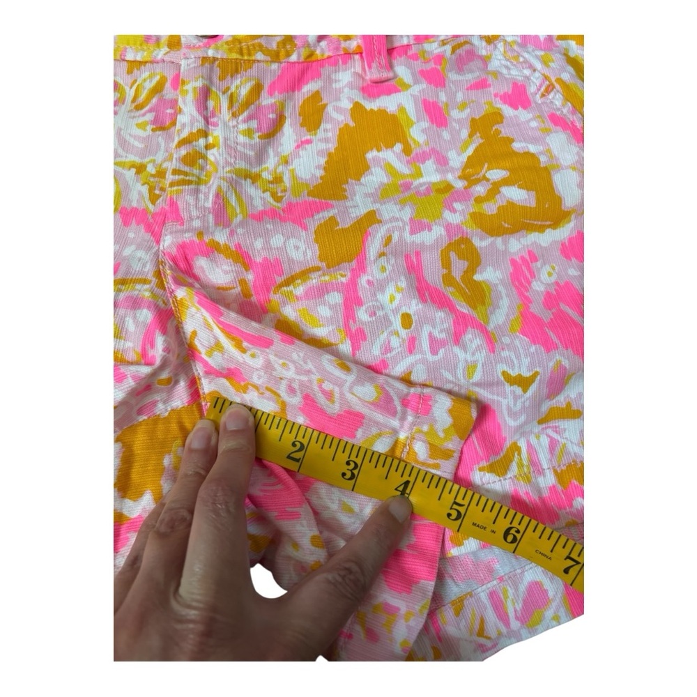 Lilly Pulitzer Callahan Shorts Size 8 Kit Royal Pink Ooh La La Print Floral - Picture 9 of 10